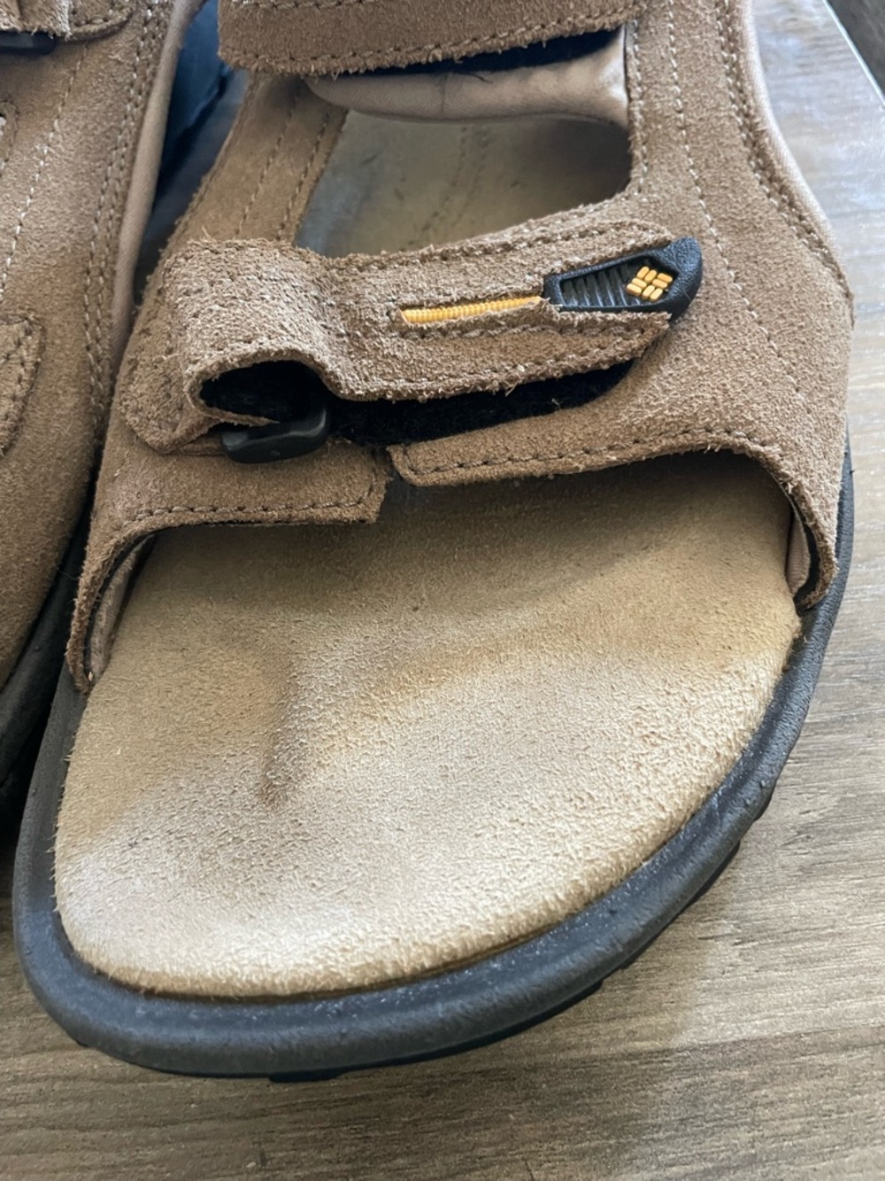 Columbia Trail storm Hiker 3 Strap Beige Suede outdoor climbing hiking sandals - Picture 7 of 9